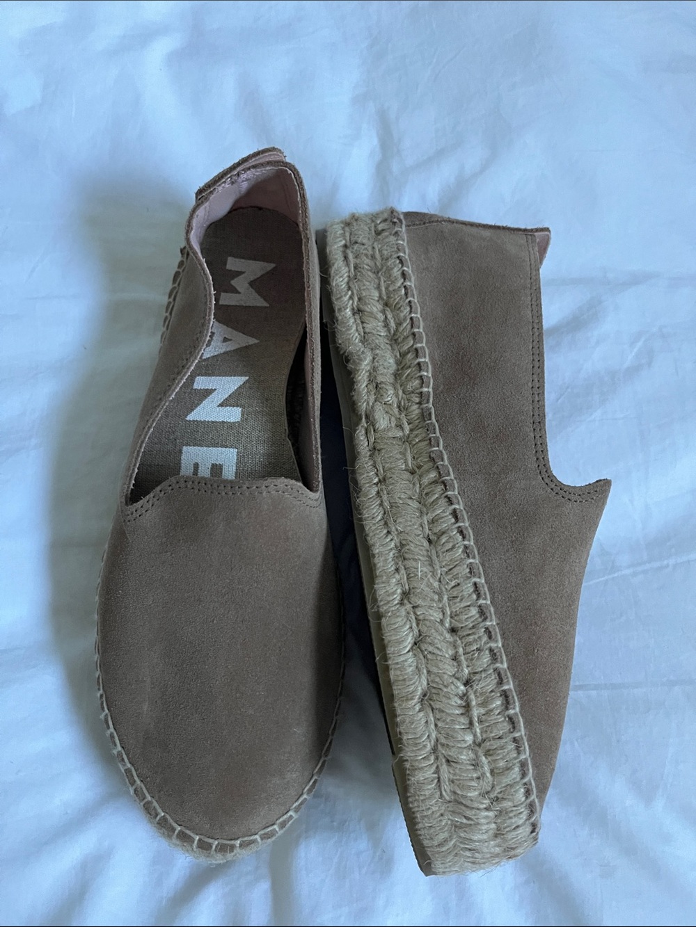 Manebí Hamptons Suede Espadrilles women’s coastal neutral minimalist shoes
